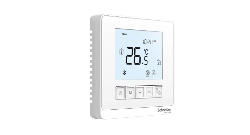 Schneider SpaceLogic T900 Series Thermostat Touch Screen FCU Modbus Instructions