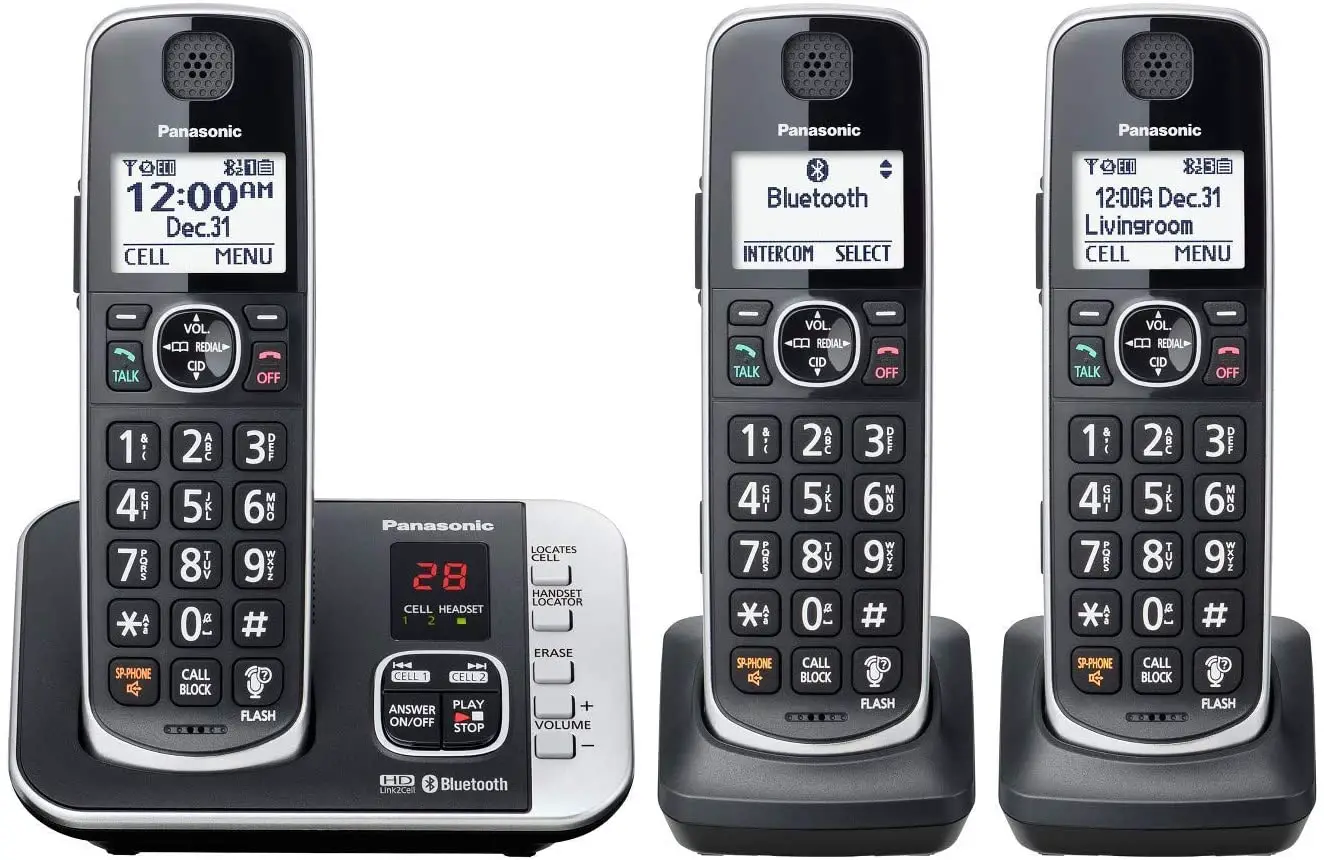 Panasonic Cordless Telephone with Digital Answering Machine Operating Instruction Manual Model #KX-TGE632/ KX-TGE633/ KX-TG3834/ KX-TGE645/ KX-TG3845 - Manualsnap